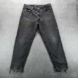 VTG Levis 550 Jeans Mens‎ 38x30 Black Relaxed Tapered Made in USA 80s